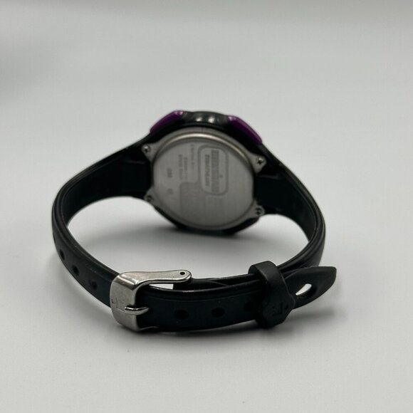3/$30 Timex Ironman Triathlon Digital Watch Women Black Purple Water Resistant - Picture 7 of 15